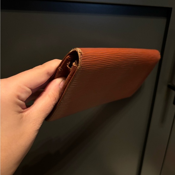 Louis Vuitton Pochette Portemonnais Epi Leather Brown Long Wallet - Picture 3 of 9